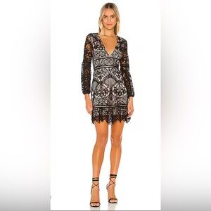 Bb Dakota RSVP black lace dress size 6